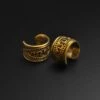 Snake Pattern Brass Ear Cuff