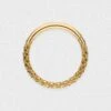 Snake Skin Gold PVD Titanium Septum Clicker Ring 2 Snake Skin Gold PVD Titanium Septum Clicker Ring -Stretch It Body Jewellery snake skin gold pvd titanium septum clicker ring 1 web grey
