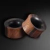 Sono Wood Double Flare Concave Tunnel With Black Areng Wood Inlay -Stretch It Body Jewellery sono wood double flare concave tunnel with black areng wood inlay