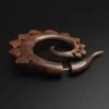 Sono Wood Fake Gauge Spiral With Dragons Tail Carving 1 Sono Wood Fake Gauge Spiral With Dragons Tail Carving -Stretch It Body Jewellery sono wood fake gauge spiral with dragons tail carving