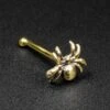 Spider Brass Nose Stud (Nose Bone)