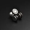 Star Design Surgical Steel Fake Gauge Plug -Stretch It Body Jewellery star design surgical steel fake gauge plug