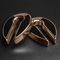 Stone Inlaid Keyhole & Rose Gold PVD Ear Weight 7 Stone Inlaid Keyhole & Rose Gold PVD Ear Weight -Stretch It Body Jewellery stone inlaid keyhole rose gold pvd ear weight