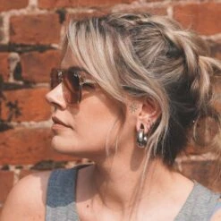 Surgical Steel Magnetic Circle Ear Weight -Stretch It Body Jewellery surgical steel magnetic circle ear weight model shot