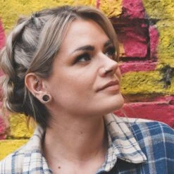 Surgical Steel Single Flare Tunnel -Stretch It Body Jewellery surgical steel single flare tunnel model shot