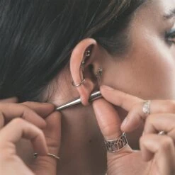 Surgical Steel Taper -Stretch It Body Jewellery surgical steel taper model shot three