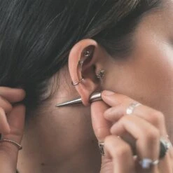 Surgical Steel Taper -Stretch It Body Jewellery surgical steel taper model shot two