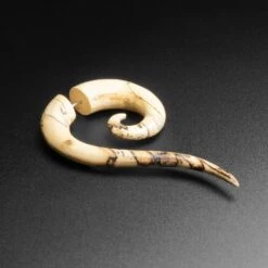 Tamarind Wood Fake Gauge Hanging Spiral