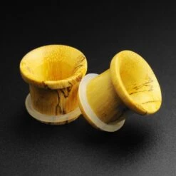 Tamarind Wood Single Flare Concave Tunnel