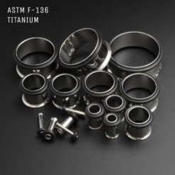 Titanium Single Flare Tunnel Kit