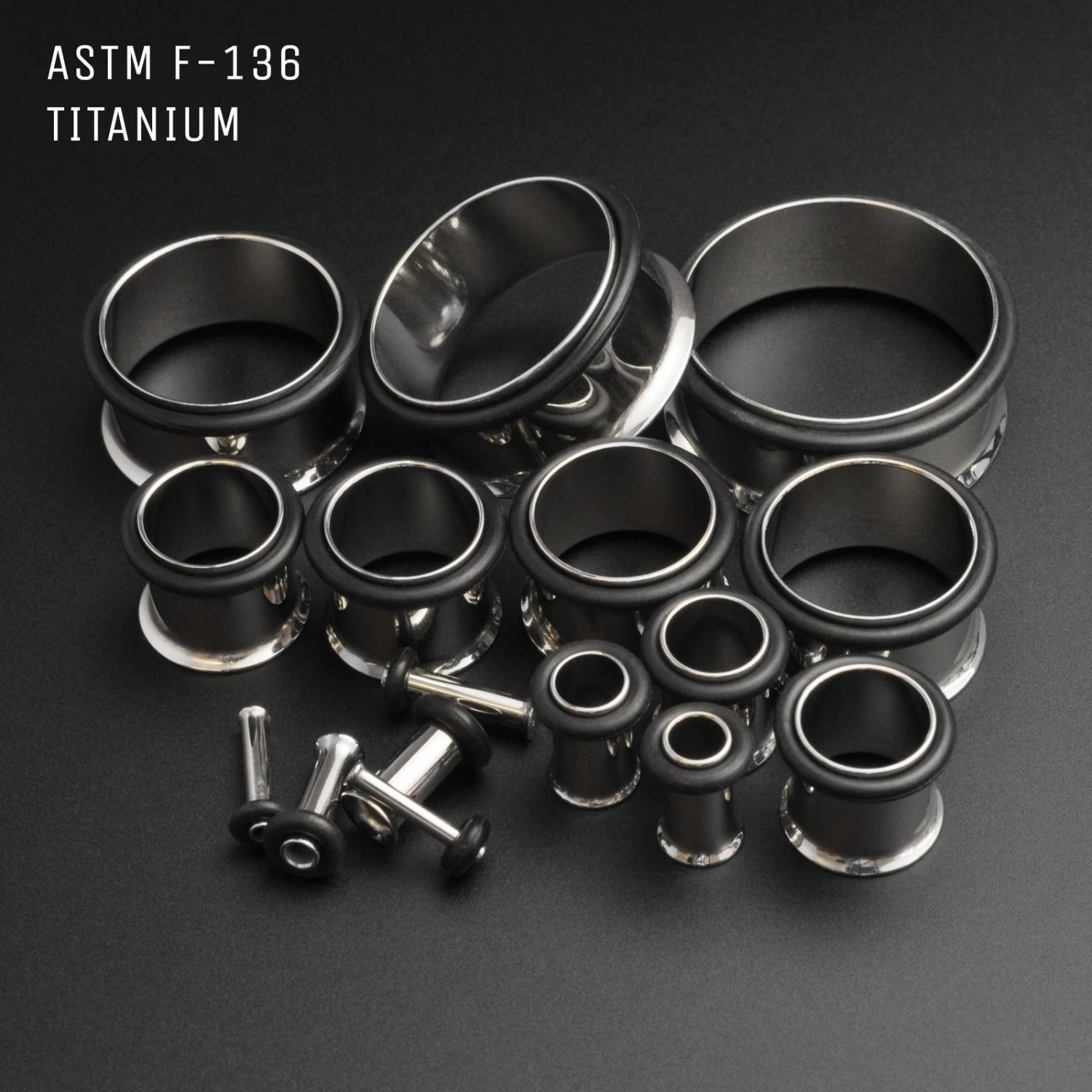 Titanium Single Flare Tunnel Kit 3 Titanium Single Flare Tunnel Kit