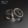Titanium Single Flare Tunnel 2 Titanium Single Flare Tunnel -Stretch It Body Jewellery titanium single flare tunnels single