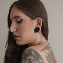 Tree Of Life Brass Ear Cuff -Stretch It Body Jewellery tree of life brass ear cuff model shot