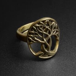 Tree Of Life Brass Ring
