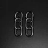 Triple Cable Chain Black PVD Magnetic Ear Weight -Stretch It Body Jewellery triple cable chain black pvd magnetic ear weight