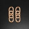 Triple Cable Chain Rose Gold PVD Magnetic Ear Weight