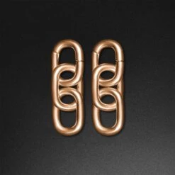 Triple Cable Chain Rose Gold PVD Magnetic Ear Weight