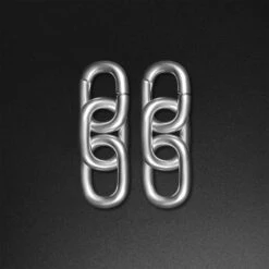 Triple Cable Chain Surgical Steel Magnetic Ear Weight