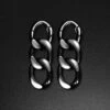 Triple Cuban Link Black PVD Magnetic Ear Weight -Stretch It Body Jewellery triple cuban link black pvd magnetic ear weight