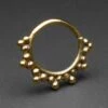 Triple Dot Brass Seamless Septum Ring