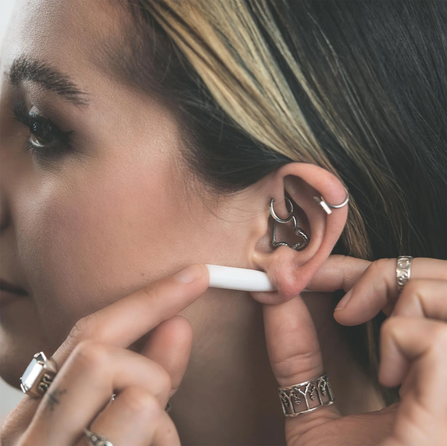 White Acrylic Taper 5 White Acrylic Taper - Image 3