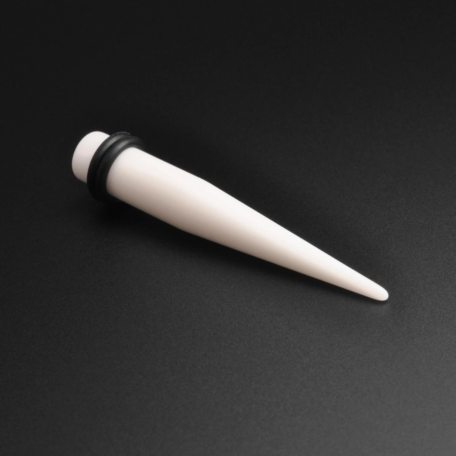 White Acrylic Taper 3 White Acrylic Taper