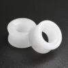 White Jade Double Flare Concave Stone Tunnel -Stretch It Body Jewellery white jade double flare stone tunnel 76664d47 5a52 4e70 8311 ad285b18c309