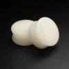 White Jade Double Flare Stone Plug 1 White Jade Double Flare Stone Plug -Stretch It Body Jewellery white jade stone plug